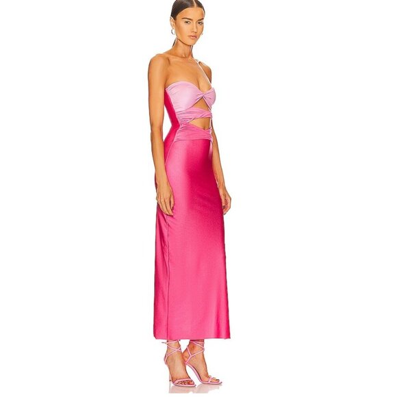 Baobab *NEW* Ola Moonstone Pink Strapless Maxi Dress - Picture 3 of 16